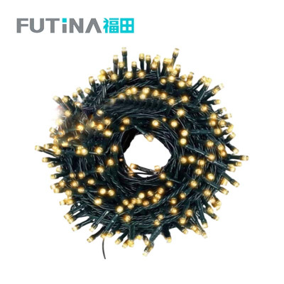 福田 LED黑线串灯彩灯 闪烁20米180灯 条