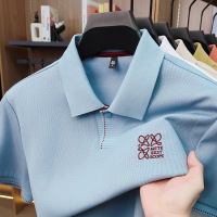 2026夏季新款新疆长绒棉短袖polo衫男透气时尚休闲刺绣男士T恤