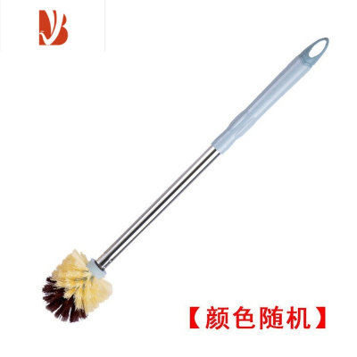 三维工匠不锈钢加粗杆卫生间马桶刷子长柄无死角厕所刷蹲便器清洁刷挂壁式