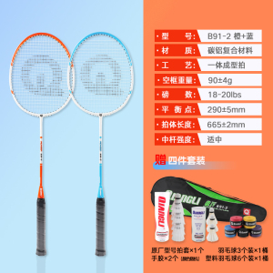 强力(QIANGLI) 羽毛球拍入门初学超轻稳定耐用攻守兼备