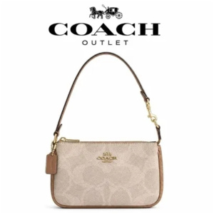 [香港直邮]COACH蔻驰奥莱Nolita 19复古经典老花印花 人造革 单肩手提包麻将包 小号棕色/棕褐色/樱花粉