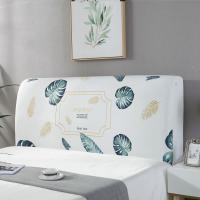 家柏饰(CORATED)北欧风床头罩套床头套软包防尘罩床背罩子保护套1.8床弹力布1.5床 绿色芭蕉叶 床头宽度2.2米
