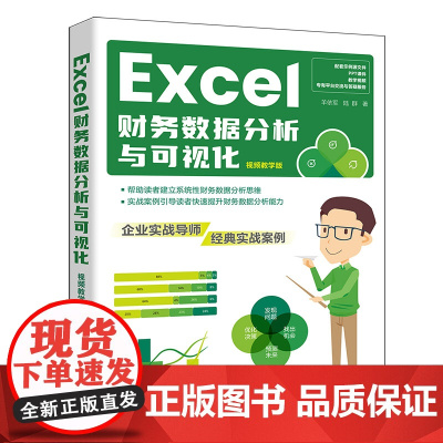 正版新书 Excel财务数据分析与可视化 视频教学版 羊依军 清华大学出版社 表处理软件 应用 财务管理