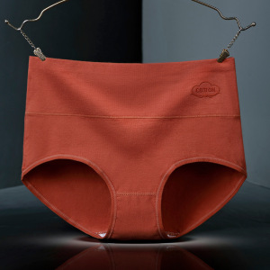 加大码高腰女士内裤 女士纯棉收腹内裤 印花纯棉高腰内裤女