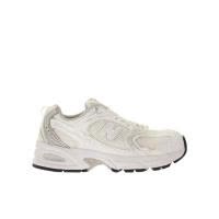 新百伦(New Balance)复古跑鞋男鞋白色透气网眼鞋面撞色设计运动