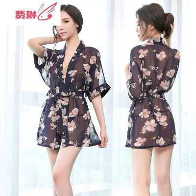 睡衣女性感骚免脱开档趣内衣服装。诱惑古代青楼套装超骚透明费琳情趣内衣
