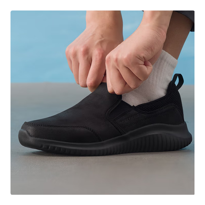 斯凯奇男款休闲健步鞋8790000/BBK-7双