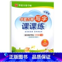 写字课课练.三下 [正版]写字课课练 一二年级三四年级五六年级上册下册语文同步练字帖人教版小学生字帖练字本一课一练字帖硬