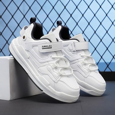 品牌小学生休闲运动鞋夏季新款防滑男女童跑步鞋魔术贴球鞋儿童小白鞋