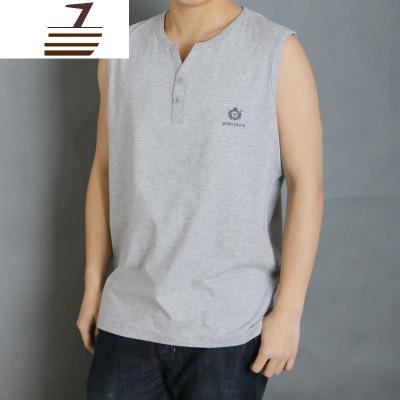 NEWLAKE无袖T恤汗背心运动宽松宽肩纯色加肥加大码背心男士夏季打底坎肩