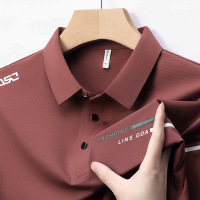 2025商务休闲薄款宽松百搭T恤衫男士短袖POLO衫夏季新款