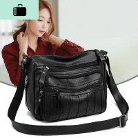 中老年包妈妈包包女2020新款中年软皮单肩斜挎包大容量多层奶奶包NEW LAKE女斜挎包
