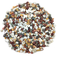 彩石多肉盆栽铺面石子鹅卵石鱼缸造景底砂种花装饰五彩小石头