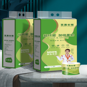 百晟长恒BSCH-C30 4层 10卷 200g 手提纸 空芯