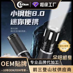 [工厂]跨境手电筒LED强光大功率远射usb充电便携户外灯