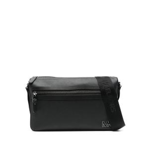 迈克·科尔斯(MICHAEL KORS)牛皮材质耐用男士斜挎包商务休闲手提 BLACK