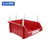 苏识 450*300*170mm 斜口组合式物料收纳盒 (计价单位:个) 红色
