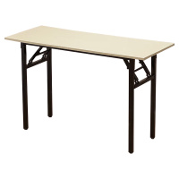 臻远 ZY-ZDZ-009 简易折叠桌长方形培训桌 白橡色单层 800*600*750