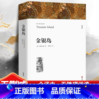 [正版]218页完整版 金银岛 原著无删减 史蒂文森 中国文联出版社 世界经典名著书籍小学生初中生五年级四年级六年级青
