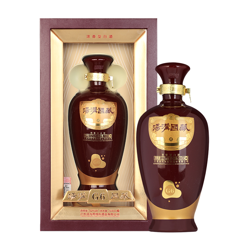 苏糖 汤沟 52°汤沟国藏g6 浓香型白酒 500ml*单瓶装(拍4瓶发整箱)