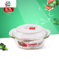 耐热玻璃碗微波炉烤箱专用玻璃餐具烤盘 玻璃煲四件套 FENGHOU 1.5L煲