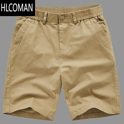 HLCOMAN夏季新款休闲短裤男宽松弹力薄款松紧腰舒适简约大码五分裤潮