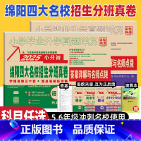 共2本[289套卷]语文+数学 小学升初中 [正版]2025版绵阳四大名校招生分班真卷语文数学小升初真题卷2024年绵阳