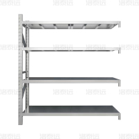 洛泰远 不锈钢货架304材质四层仓储货架 120*50*200cm/300kg副架