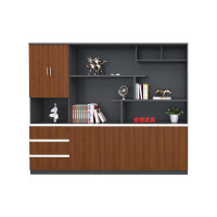 企诺文件柜木质储物柜落地资料柜展示柜QNM201ZY-W2420A