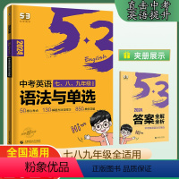 中考英语语法与单选 初中通用 [正版]2024版53语境背单词初中词汇1600七八九年级通用版英语单词