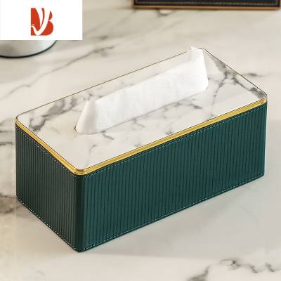 三维工匠抽纸盒家用客厅创意轻奢风2023新款桌面高级感餐桌餐巾纸巾盒 墨绿色罗马柱纸巾盒 大号