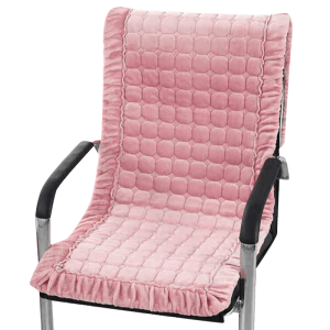 家柏饰(CORATED)加厚冬季毛绒躺椅连靠背椅垫办公老板坐垫色带扣座垫防滑