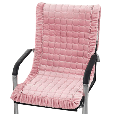 家柏饰(CORATED)加厚冬季毛绒躺椅连靠背椅垫办公老板坐垫色带扣座垫防滑