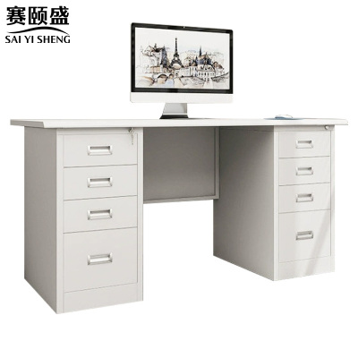 赛颐盛钢制办公桌八抽1400*600*740mm张