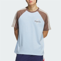 ADIDAS阿迪达斯三叶草短袖T恤运动休闲圆领男女上衣KG6686 C