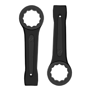 立伟铁牛敲击梅花扳手64mm/把