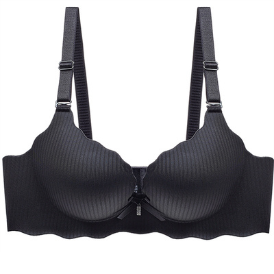 HLCOMAN红色内衣裤女小胸聚拢无钢圈加厚性感胸罩本命年结婚新娘文胸套装文胸套装