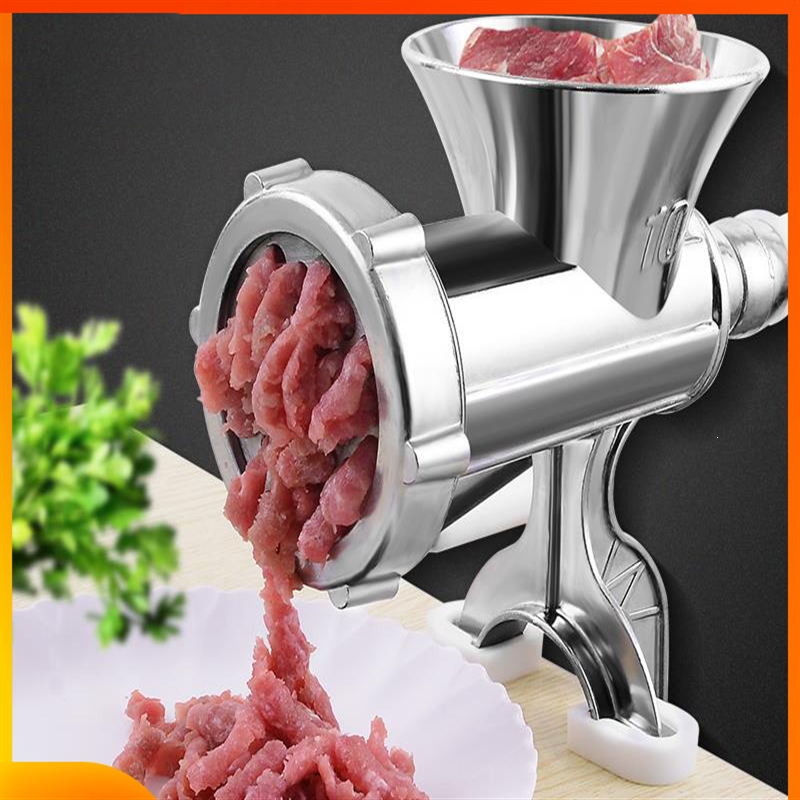 加厚手动绞肉机饺子馅灌辣椒机 纳丽雅手摇切腊肠剁家用搅碎菜机装