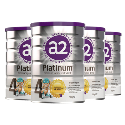 4罐装 | 澳版a2Platinum白金版婴幼儿奶粉4段900g(3岁+)