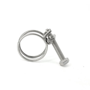 中锦科技 强力老虎夹 喉箍双钢丝水管卡箍内径413mm [15寸]个