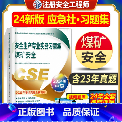 [正版]新版2024应急管理出版社安全生产专业实务习题集 练习题煤矿安全 全国中级注册安全工程师职业资格考试配套辅