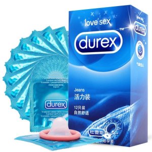杜蕾斯活力12只装避孕套超薄润滑安全套成人情趣性计生用品