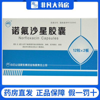 白云峰 诺氟沙星胶囊 0.