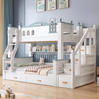 欧梵森 儿童床子母床现代简约上下床双层床实木高低床成人床大人床成年床多功能储物母子床上下铺木床双人床