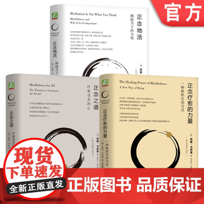 套装 正念之道+正念疗愈的力量+正念地活 三册套装机械工业出版社