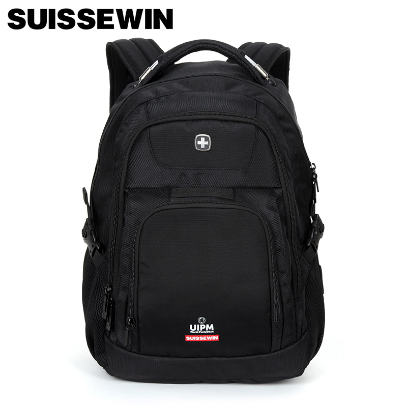 SUISSEWIN瑞士新款时尚商务休闲潮流多功能双肩包SN9923