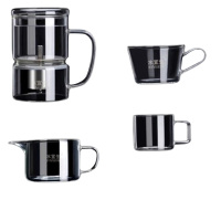 水宜生茶具高档水晶玻璃家用高档整套泡茶壶茶杯办公C808