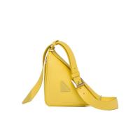 普拉达(PRADA)Saffiano皮革徽标腰包多功能可拆卸调节时尚休闲百