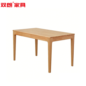 双朗 实木餐桌 L1801004W 1400*800*750mm 原木色 张
