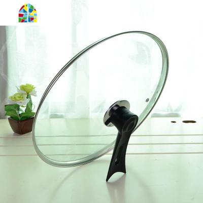 23CM-34CM锅盖钢化盖不锈钢炒锅盖子平底锅盖通用炒菜锅盖。 FENGHOU 加厚款24CM立盖